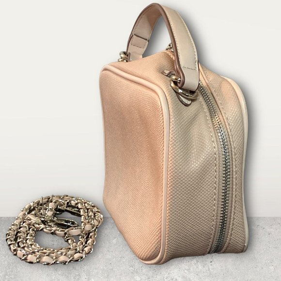 Adrienne Vittadini Dusty Rose Pink Pebbled type design Crossbody Bag Purse - Picture 6 of 15